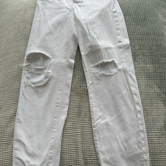 LOVERS + FRIENDS Ladies Size 24 Ryan High Rise Sustainable White Jeans LA - Picture 3 of 9